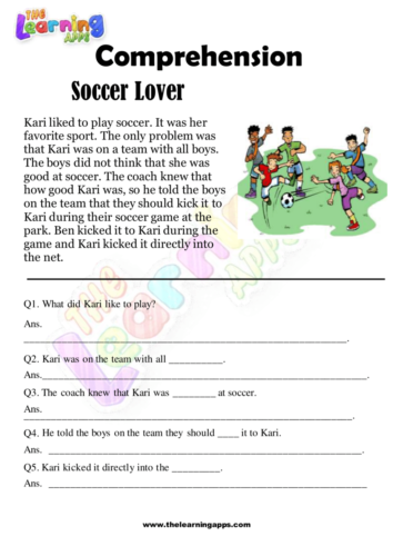 Soccer Lover Comprehension