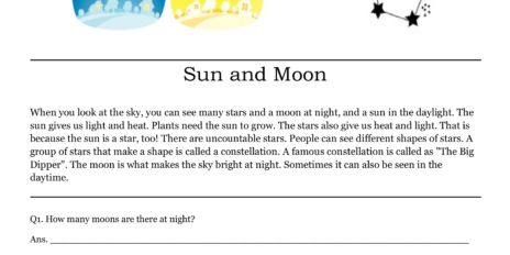 Sun and Moon Comprehension
