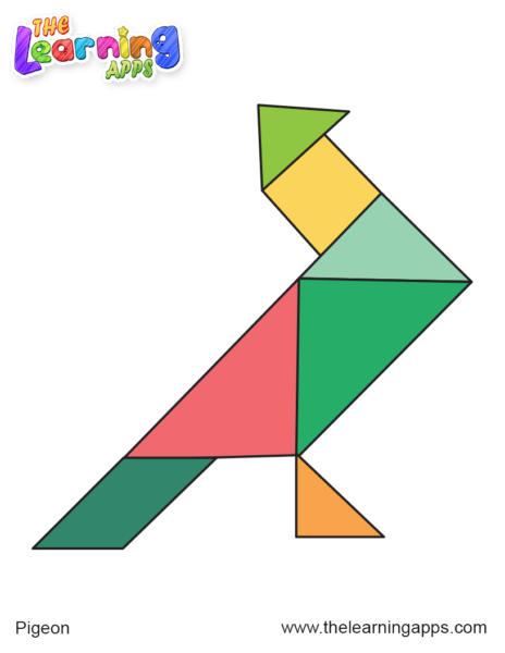 tangram a forma di piccione