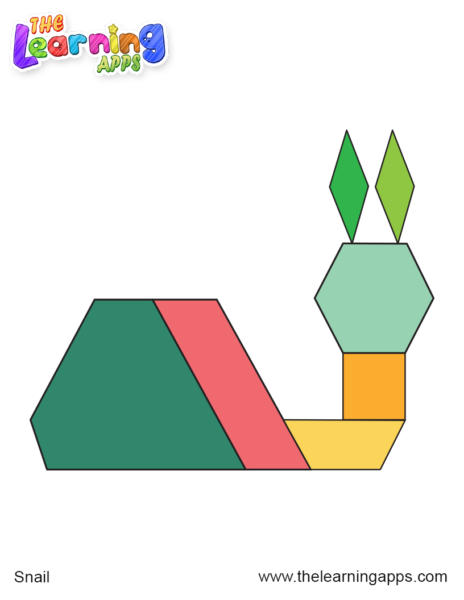 Tangram Snail Shape