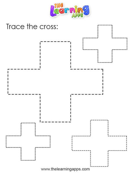 Trace the Cross Worksheet