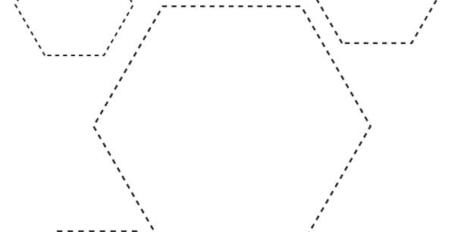 Обведите рабочий лист шестиугольника Обведите рабочий лист шестиугольника