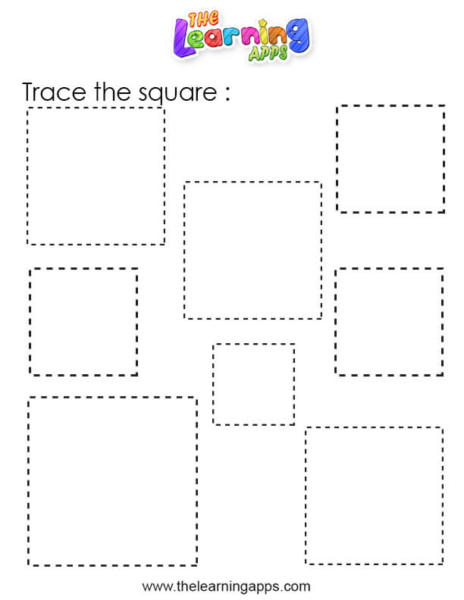 Download Our Free Square Tracing Worksheet For Kids