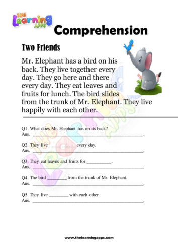 Two Friends Comprehension