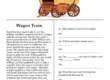 Wagon Train Comprehension Worksheet