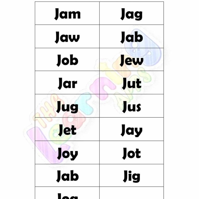 3 LETTER WORD STARTING WITH J