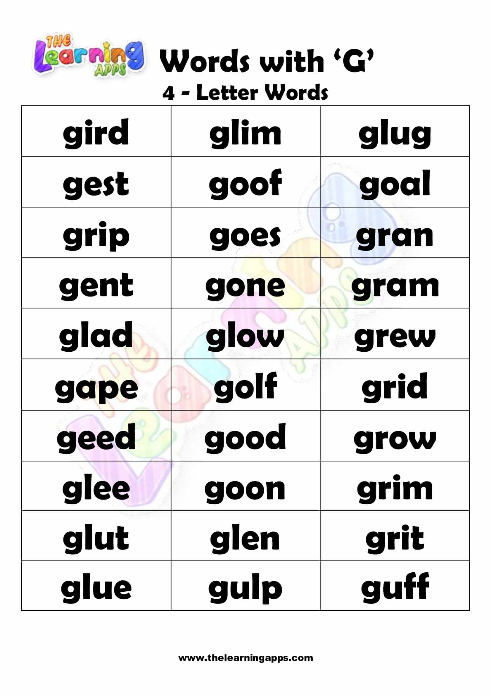4 LETTER WORD STARTING WITH G-2
