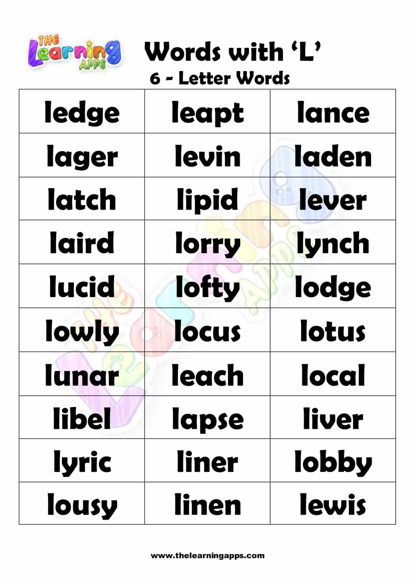 6-letter-word-starting-with-l