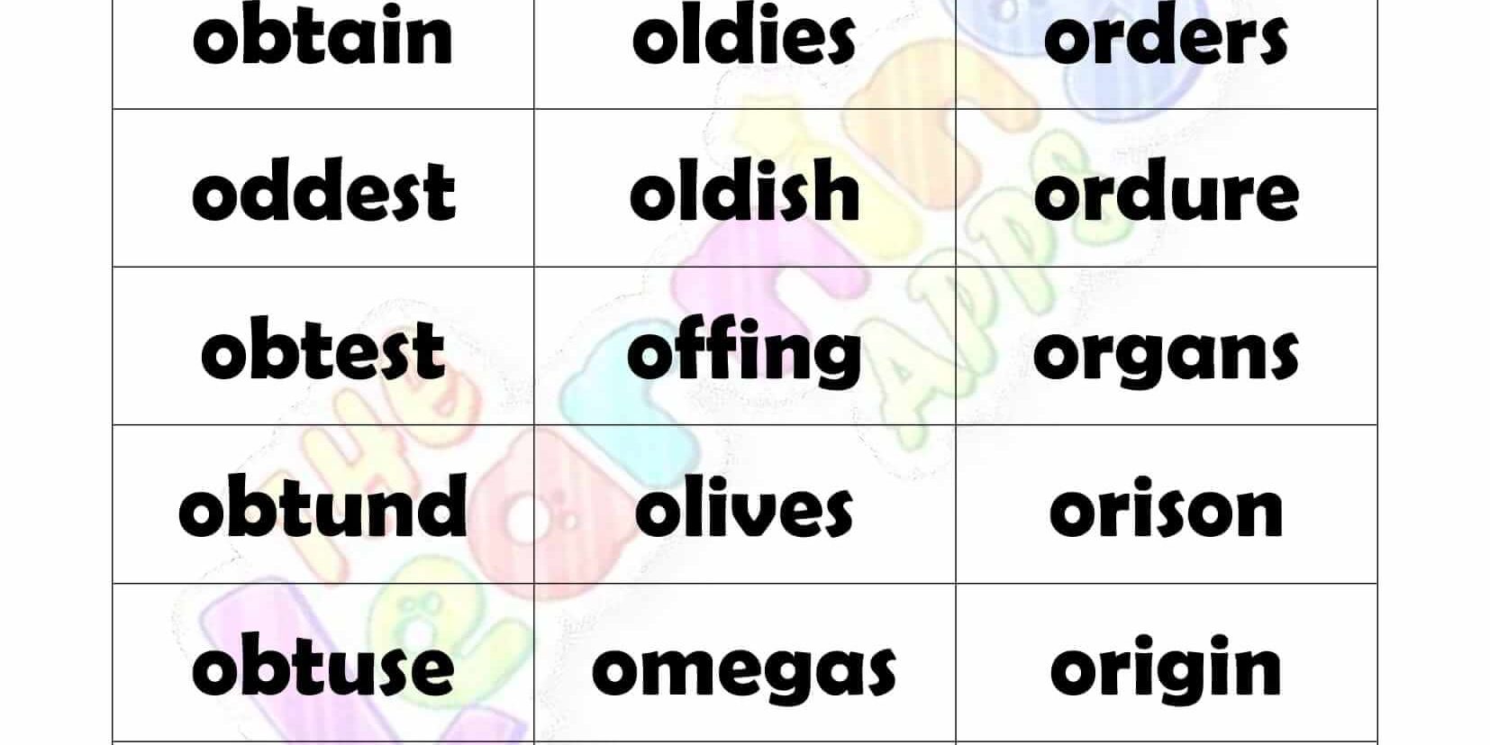 6 LETTER WORD STARTING WITH O-2