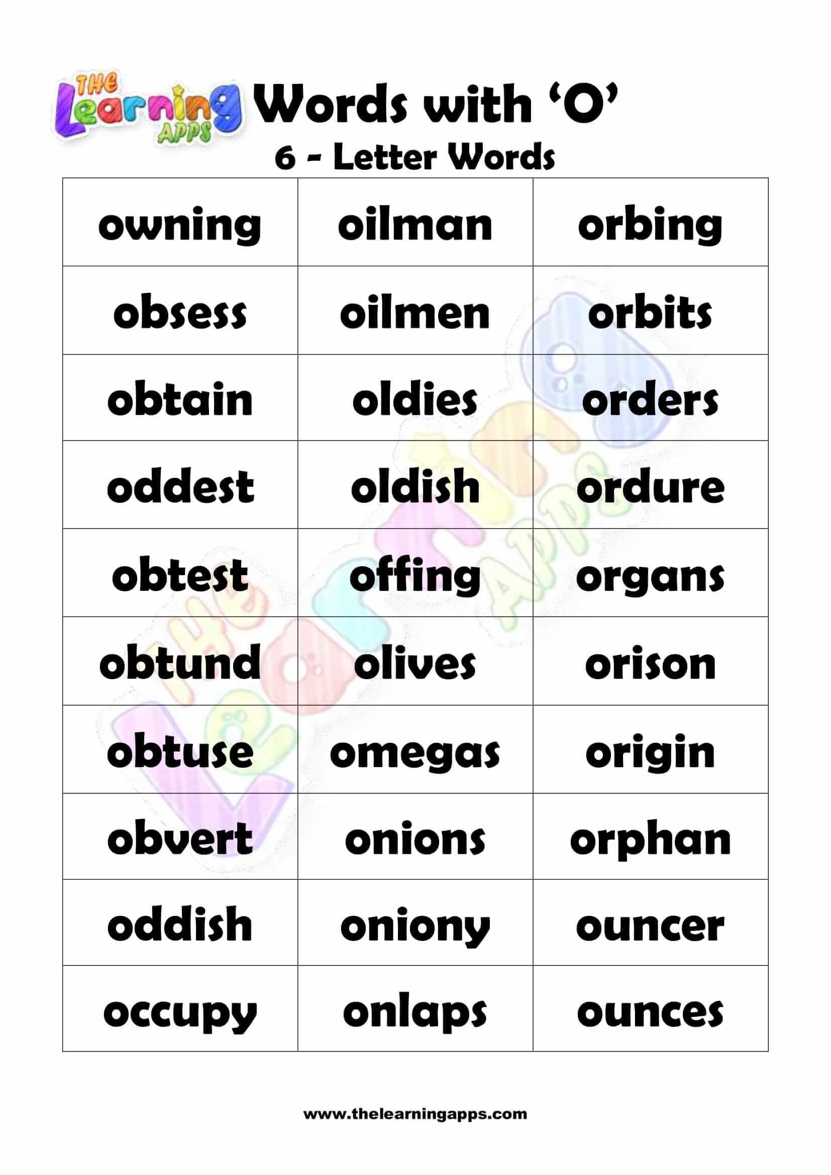 6 LETTER WORD STARTING WITH O-2