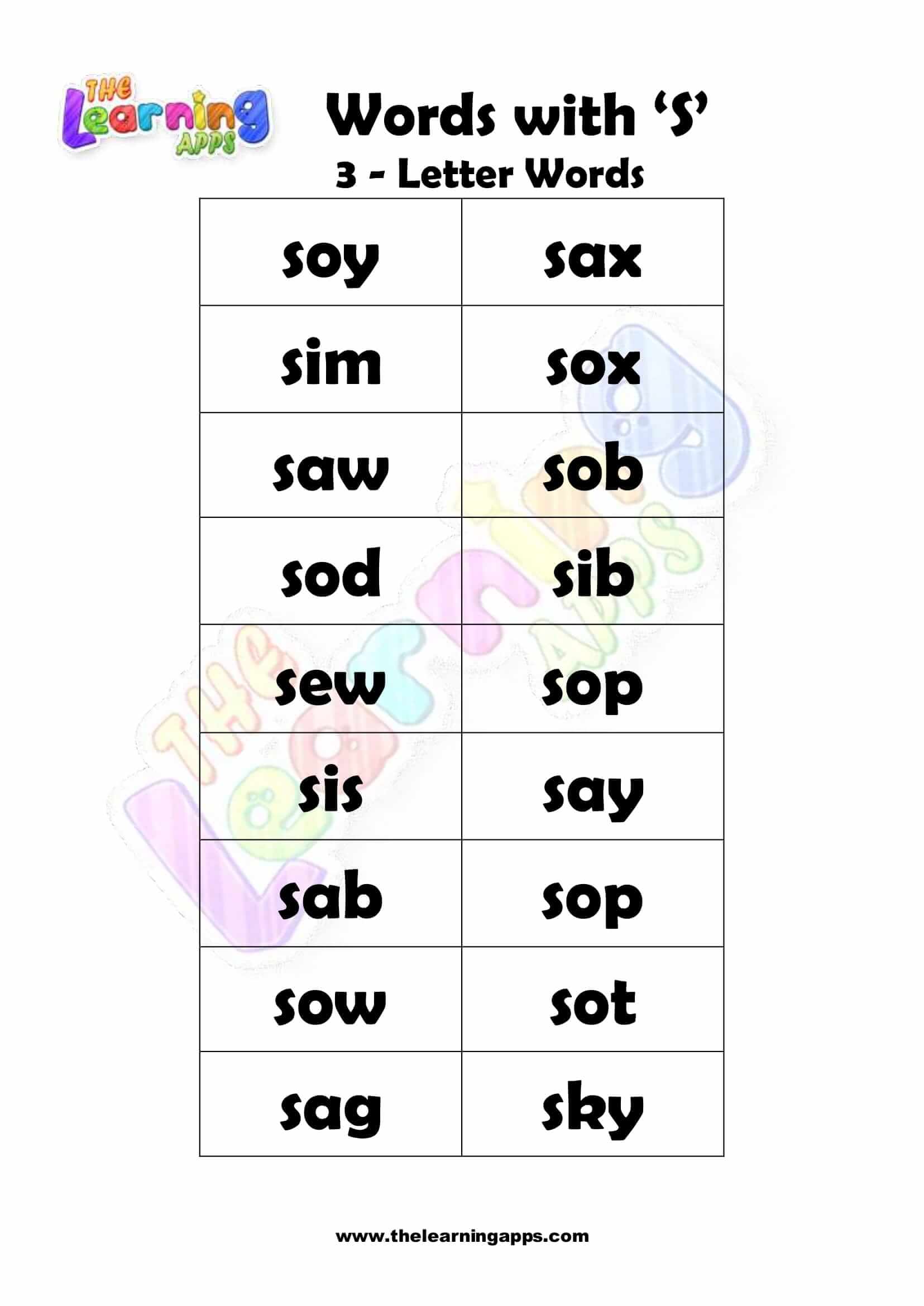 3 LETTER WORD STARTING WITH S-2