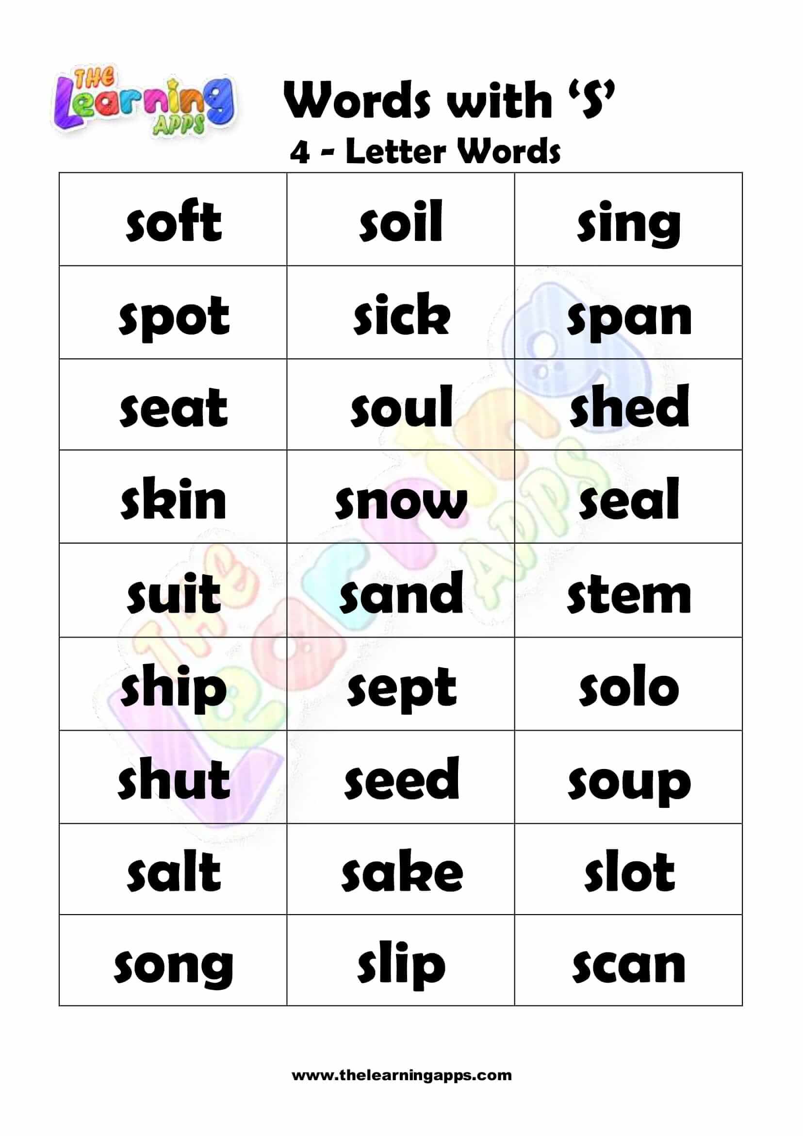 4 LETTER WORD STARTING WITH S-2
