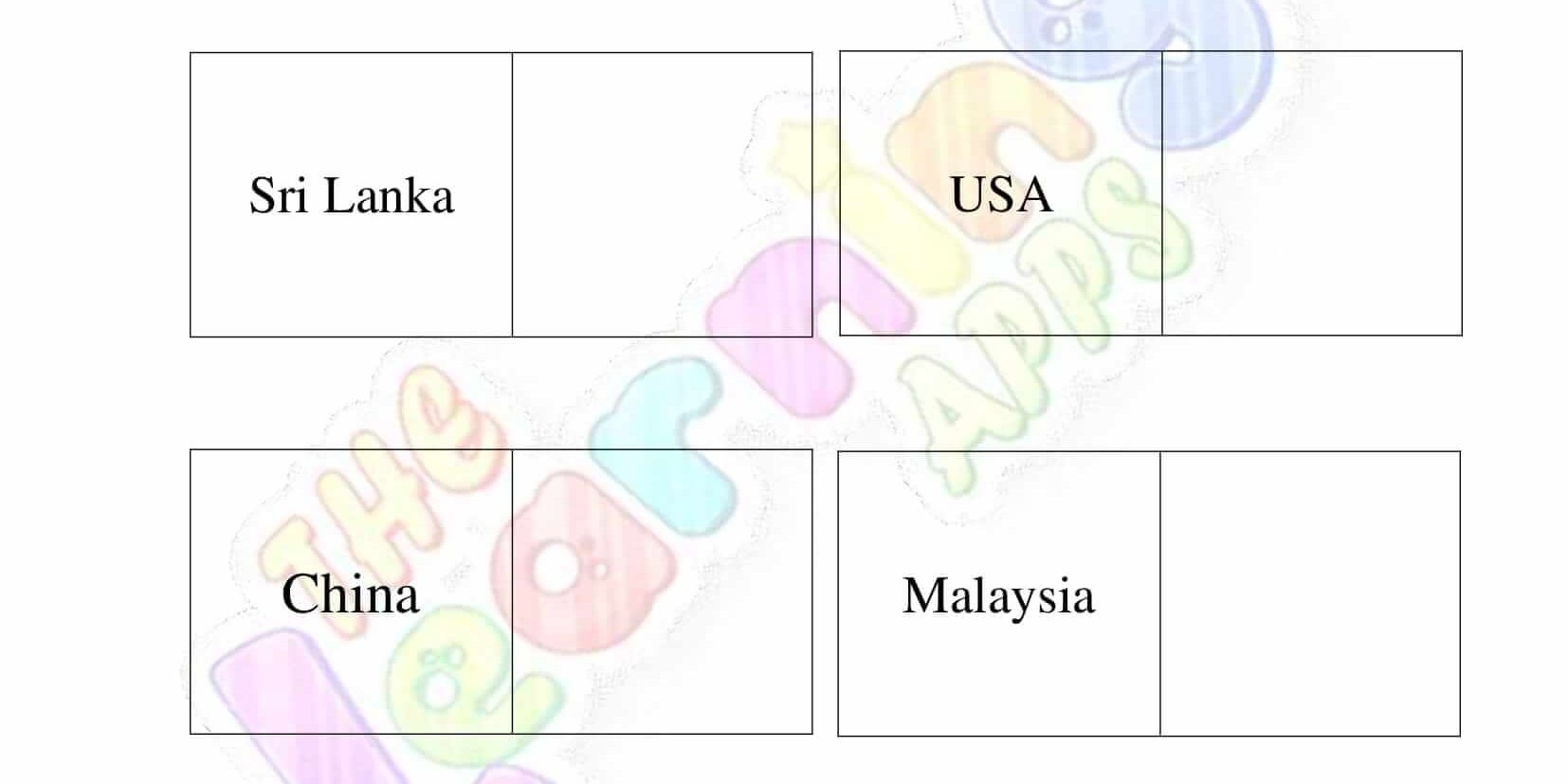 Countries around the world 04