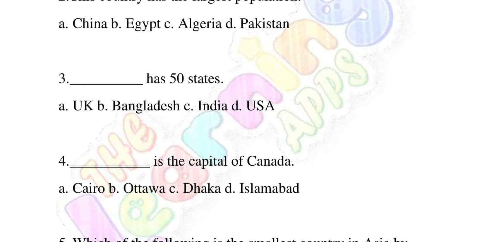 Tíortha ar fud an domhain 06