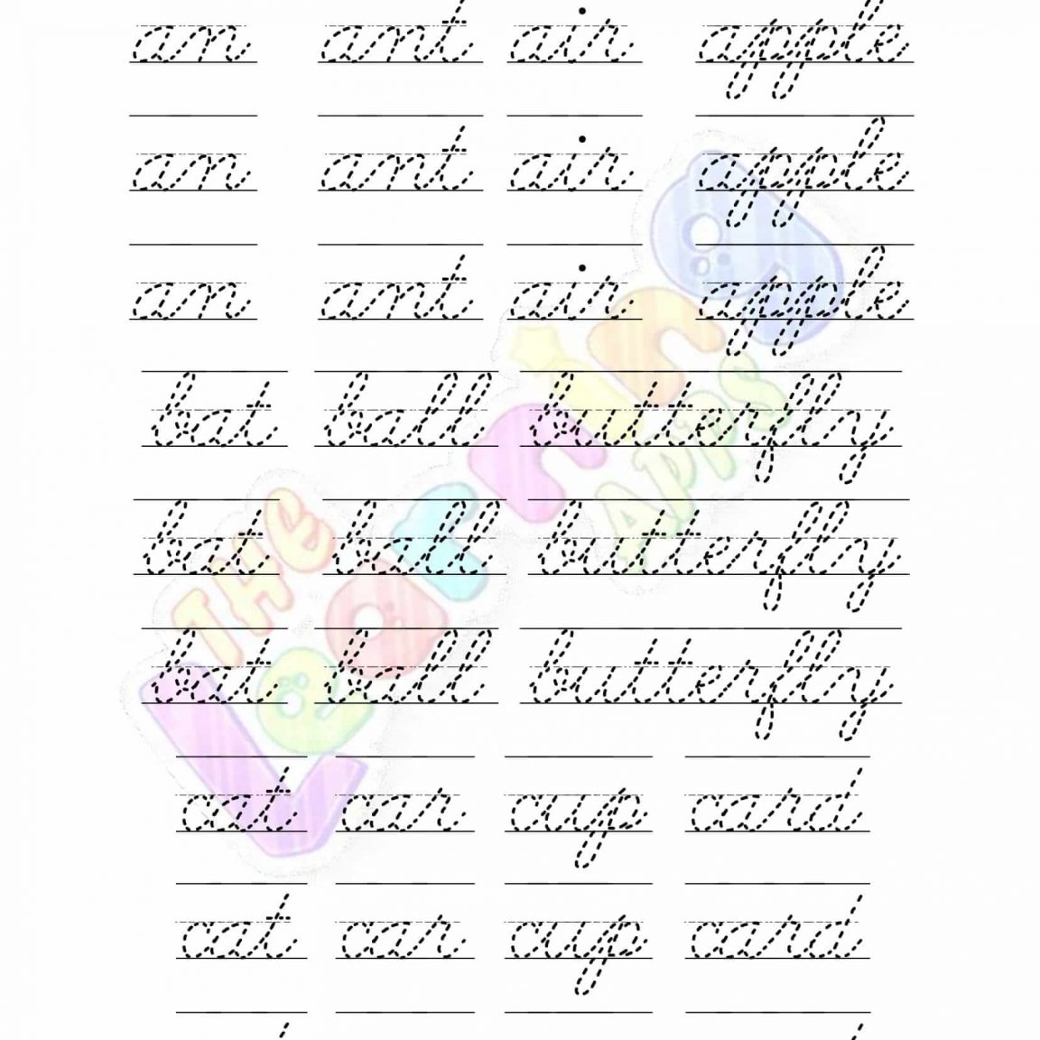 Free Cursive Worksheets Printable Prntbl concejomunicipaldechinu gov co