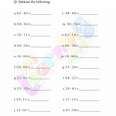 Decimal worksheet for grade two 04