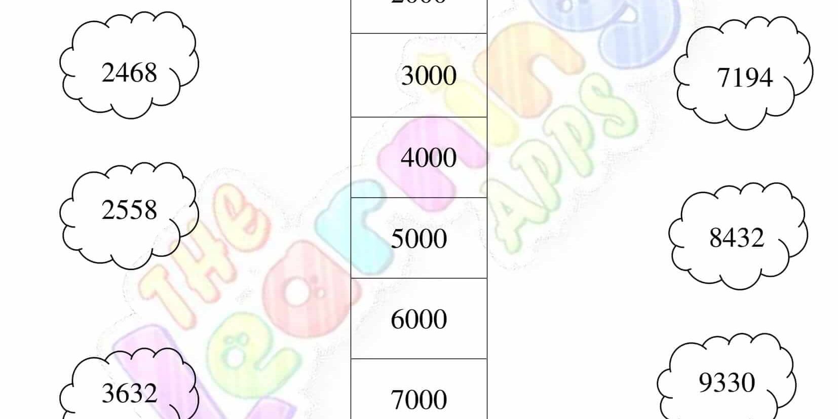 Rounding numbers worksheet for grade three 04