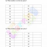 place value worksheet for grade one 05
