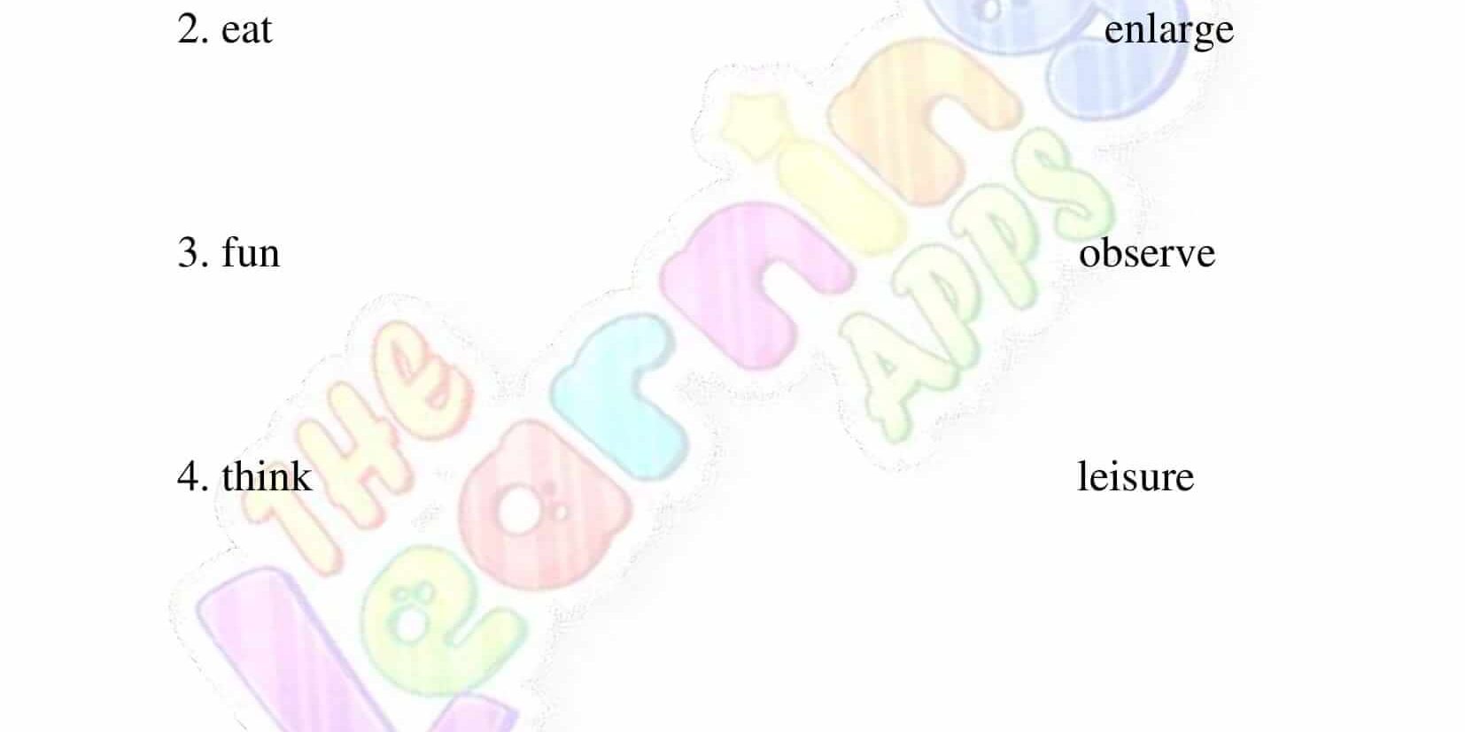 vocabulary worksheet for grade three 07