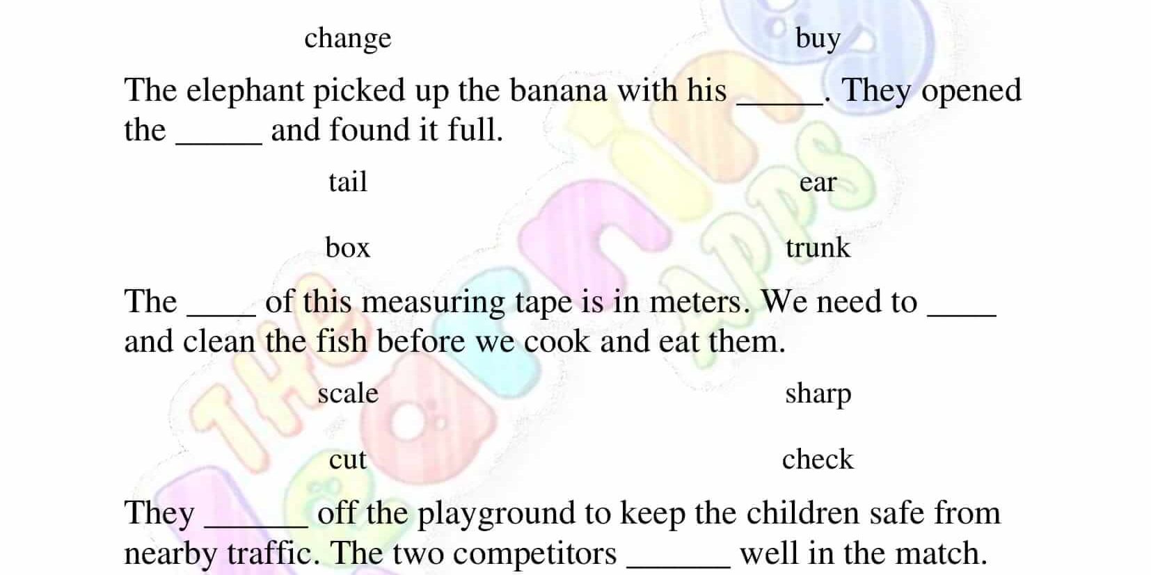 Multiple Meaning Words – Grade 3 – Activity 2 Multiple Meaning Words - Grade 3 - Activity 2