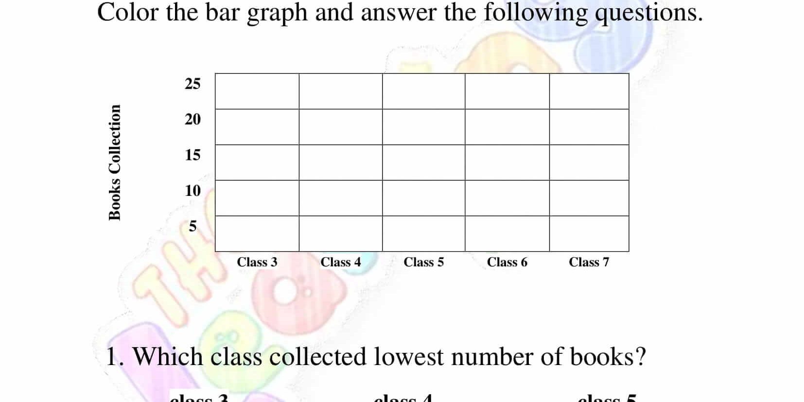 ਡੇਟਾ ਅਤੇ ਗ੍ਰਾਫਿੰਗ - ਗ੍ਰੇਡ 3 - ਗਤੀਵਿਧੀ 6 ਡੇਟਾ ਅਤੇ ਗ੍ਰਾਫਿੰਗ - ਗ੍ਰੇਡ 3 - ਗਤੀਵਿਧੀ 6