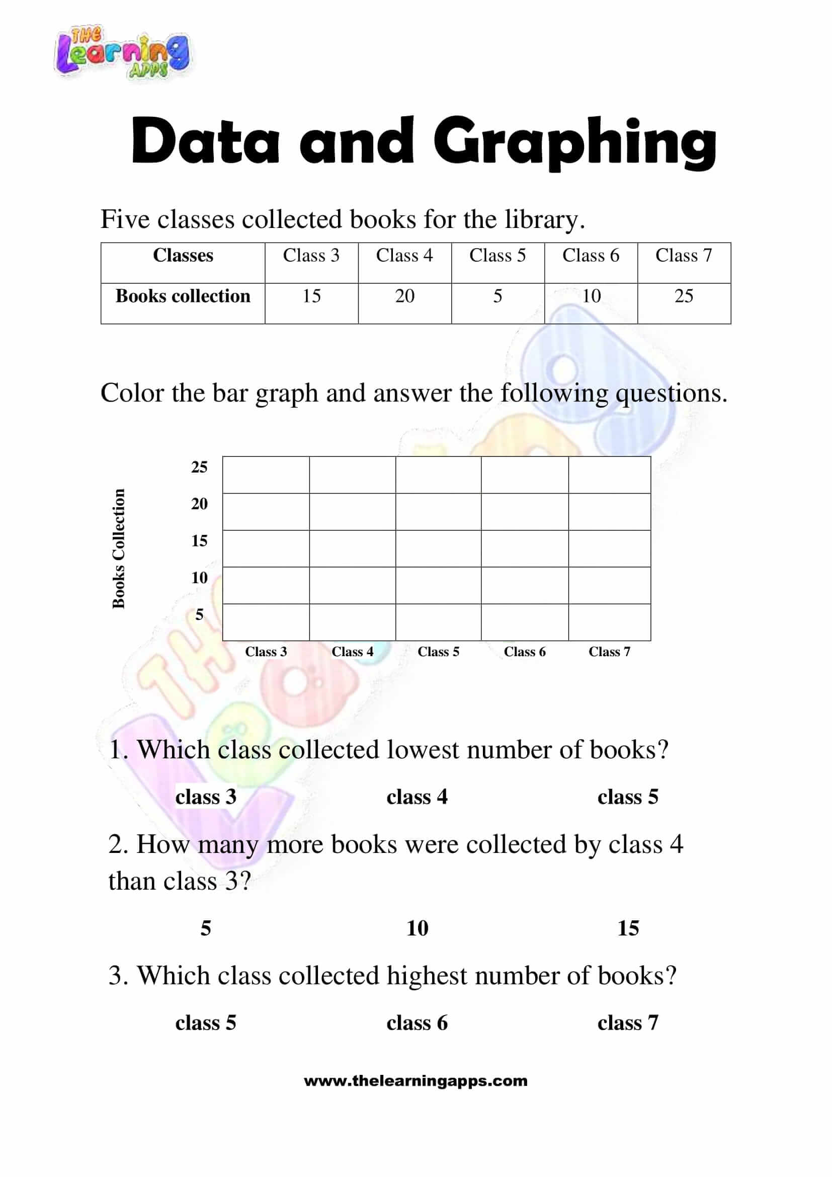 Data and Graphing - Grade 3 - Activity 6