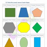 Kształty geometryczne - Klasa 2 - Ćwiczenie 10