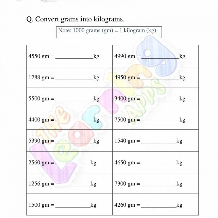 Measurement Worksheet – Grade 2 – Activity 1 Measurement Worksheet - Grade 2 - Activity 1