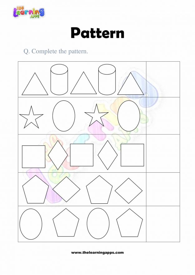 Pattern Worksheet - Grade 2 - Activity 4
