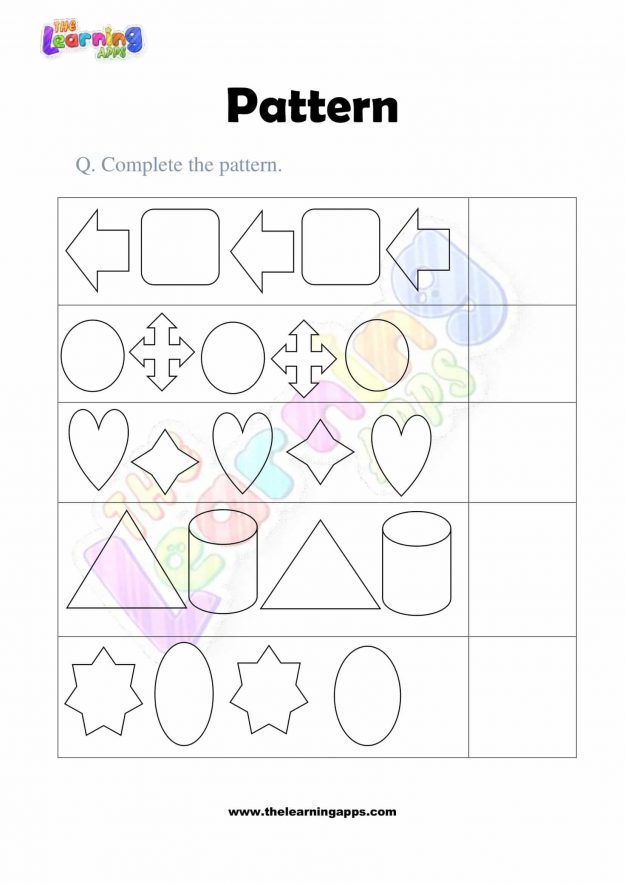 Pattern Worksheet - Grade 2 - Activity 6