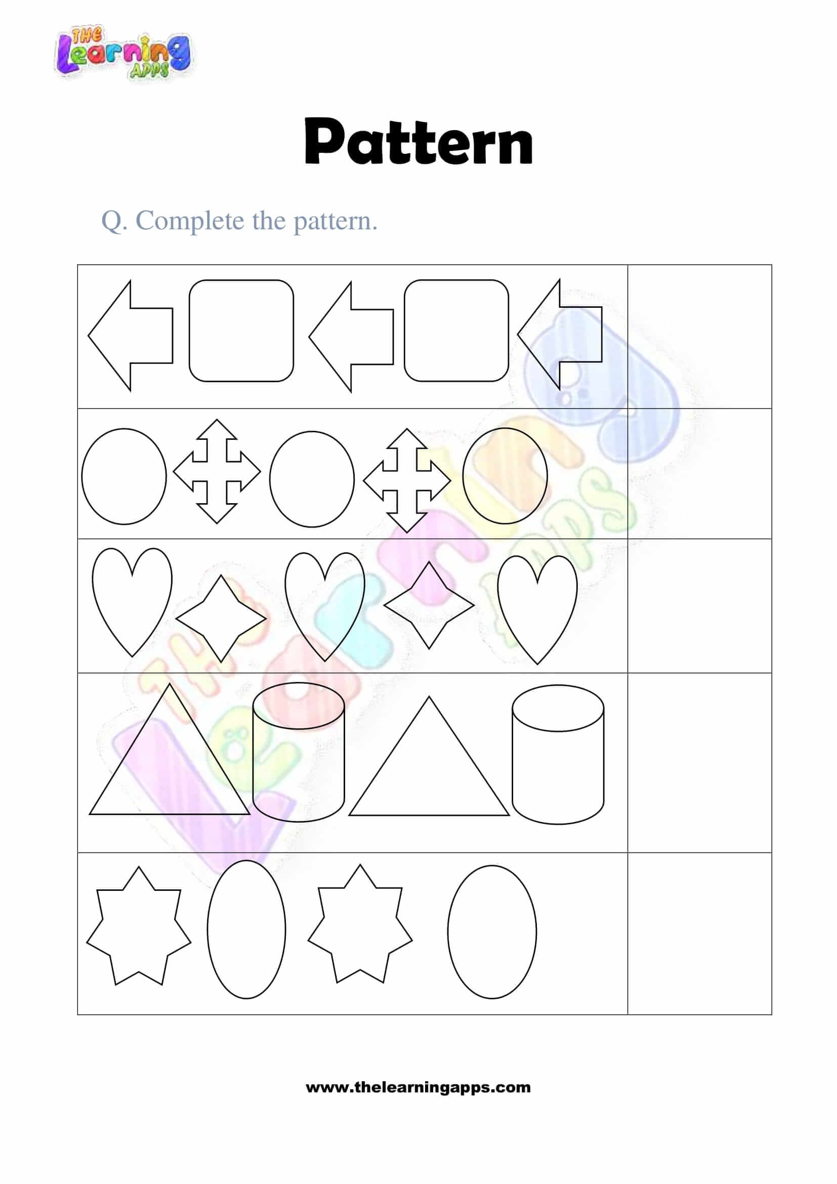 Pattern Worksheet - Grade 2 - Activity 6