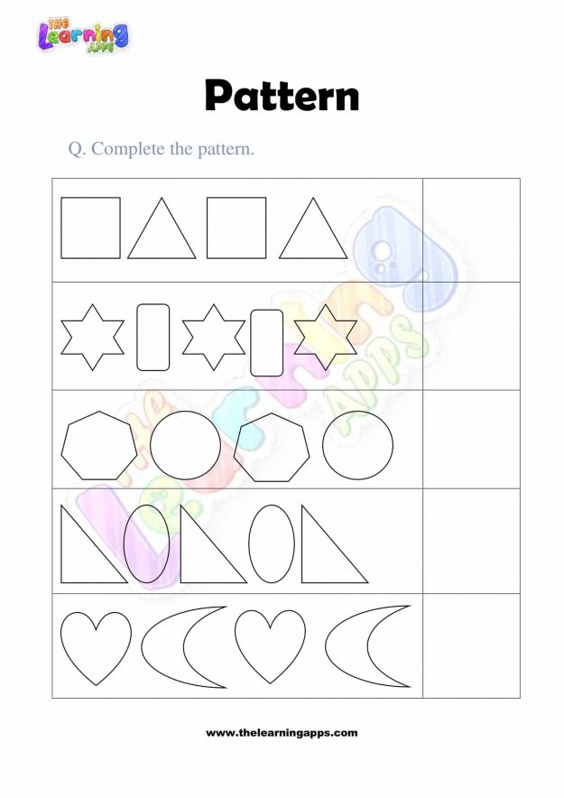 Pattern Worksheet - Grade 2 - Activity 7