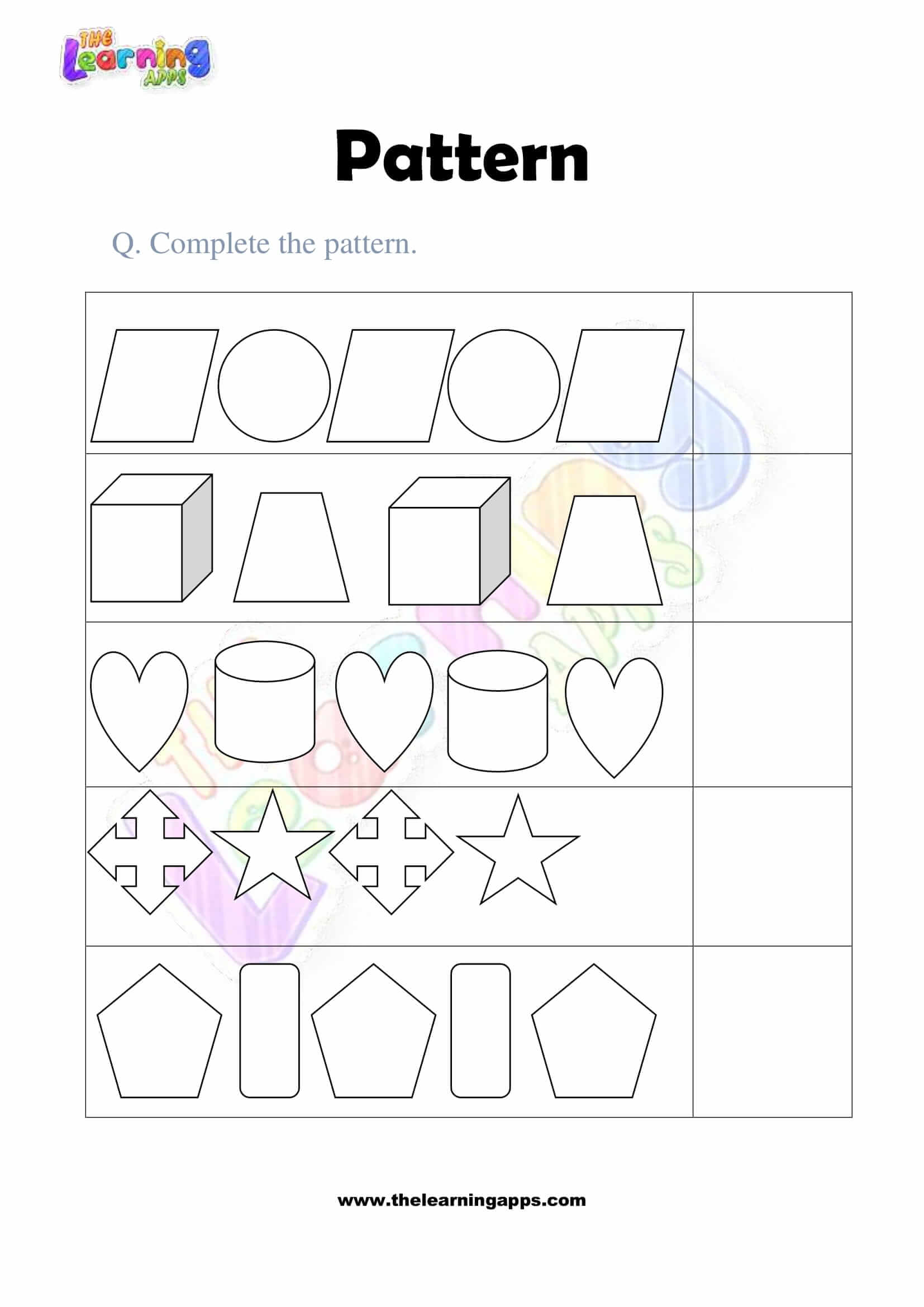Pattern Worksheet - Grade 2 - Activity 8