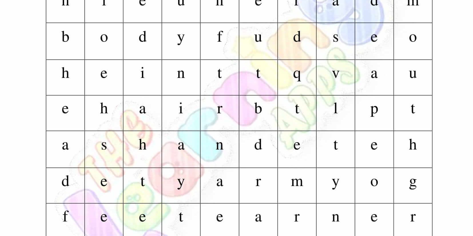 The Human Body - Grade 2 - Activity 10