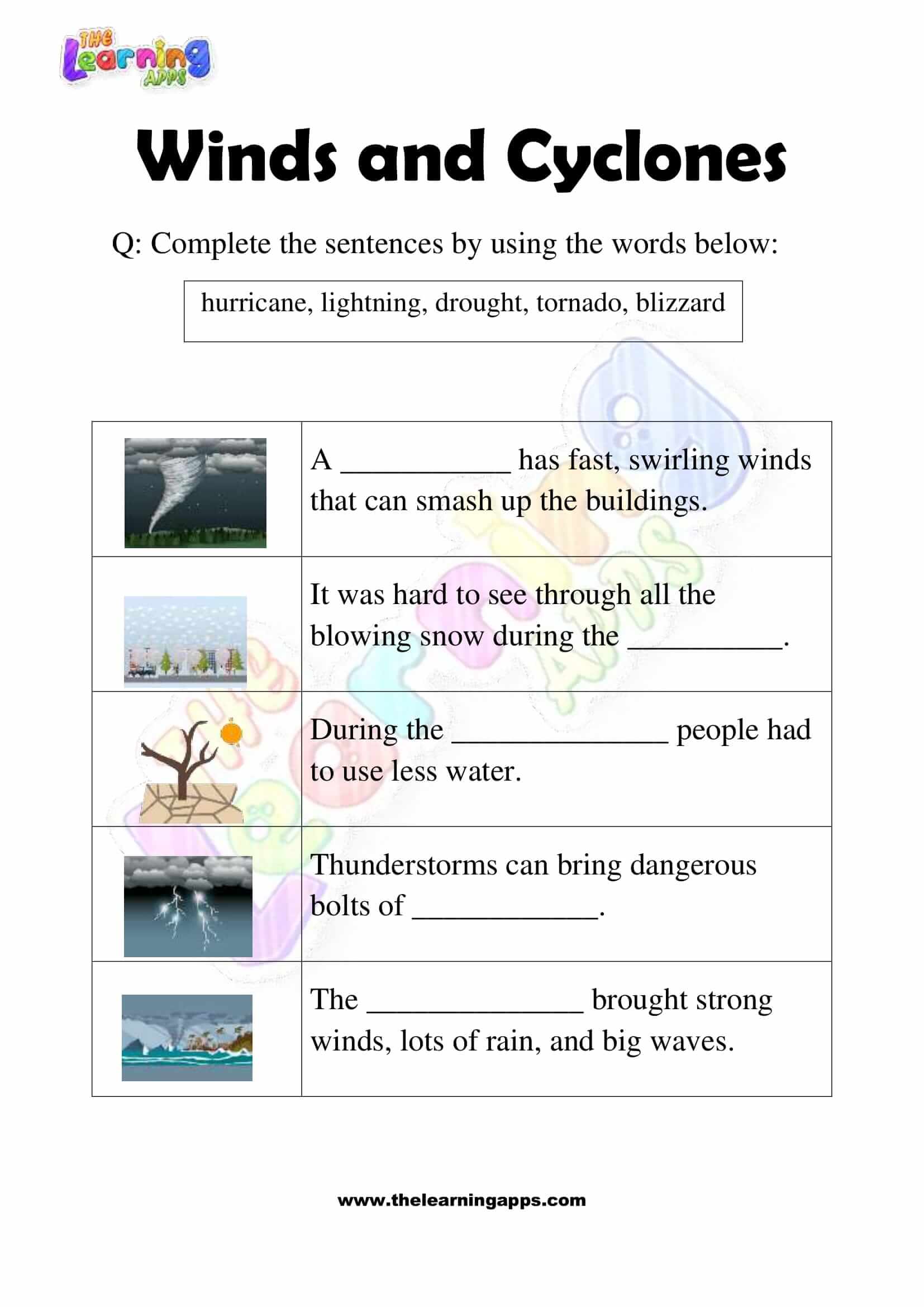 Winds and Cyclones - Grade 2 - Activity 9