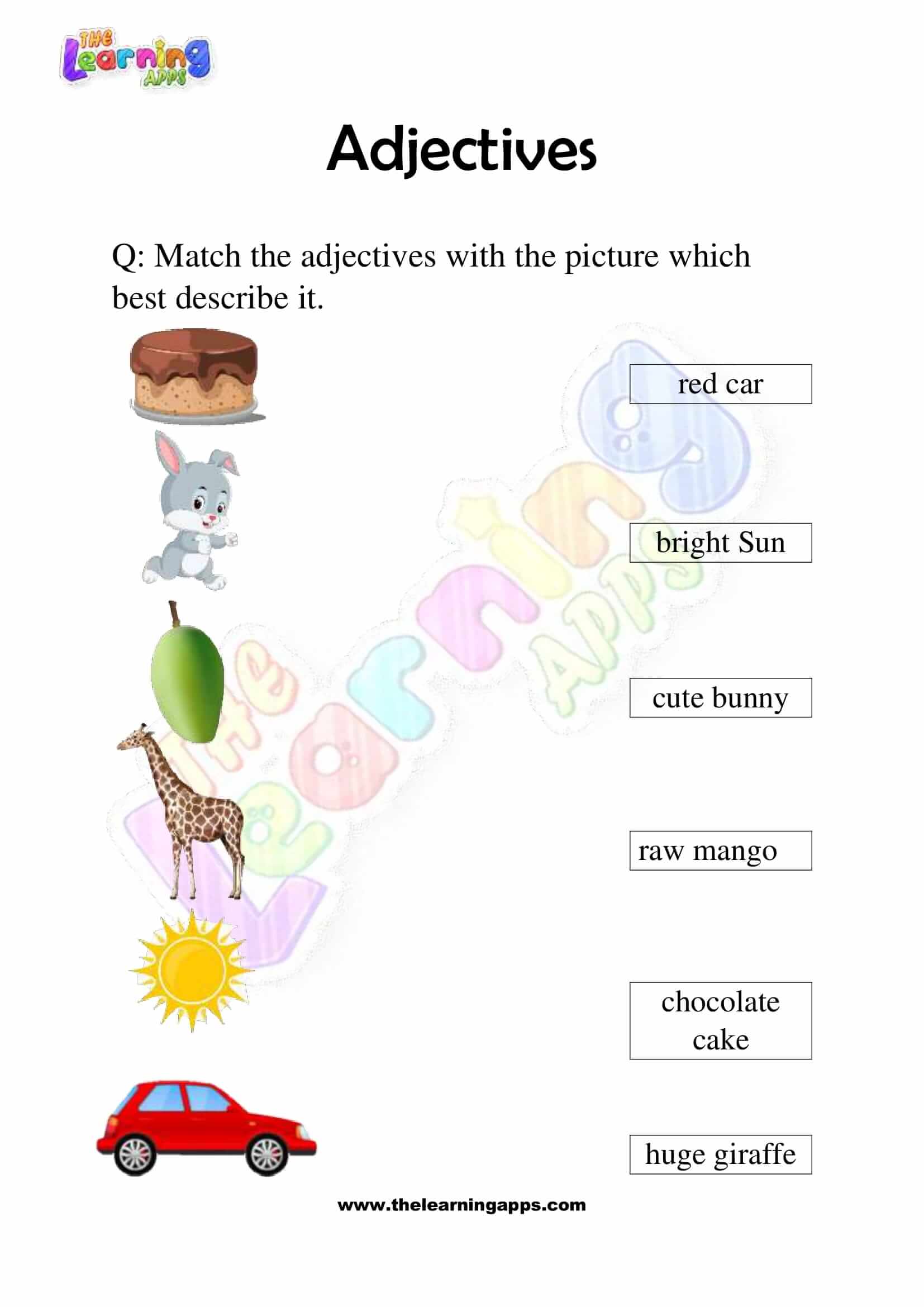 Adjectives - Grade 3 - Activity 10