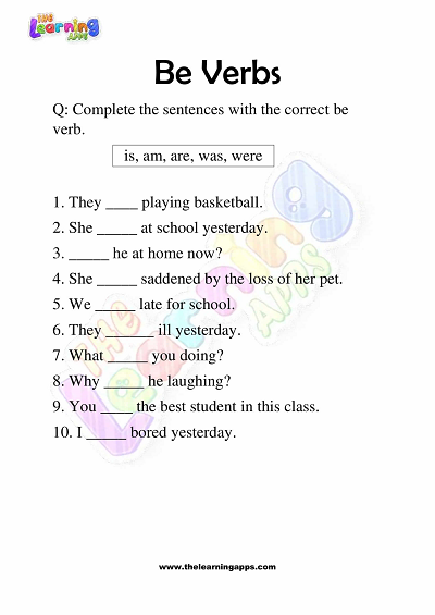 Be-Verbs-Worksheets-Grade-3-Activity-10