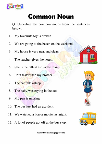 Common-Noun-Worksheets-Grade-3-Activity-2