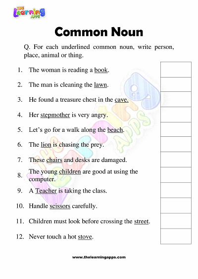 Common-Noun-Worksheets-Grade-3-Activity-3