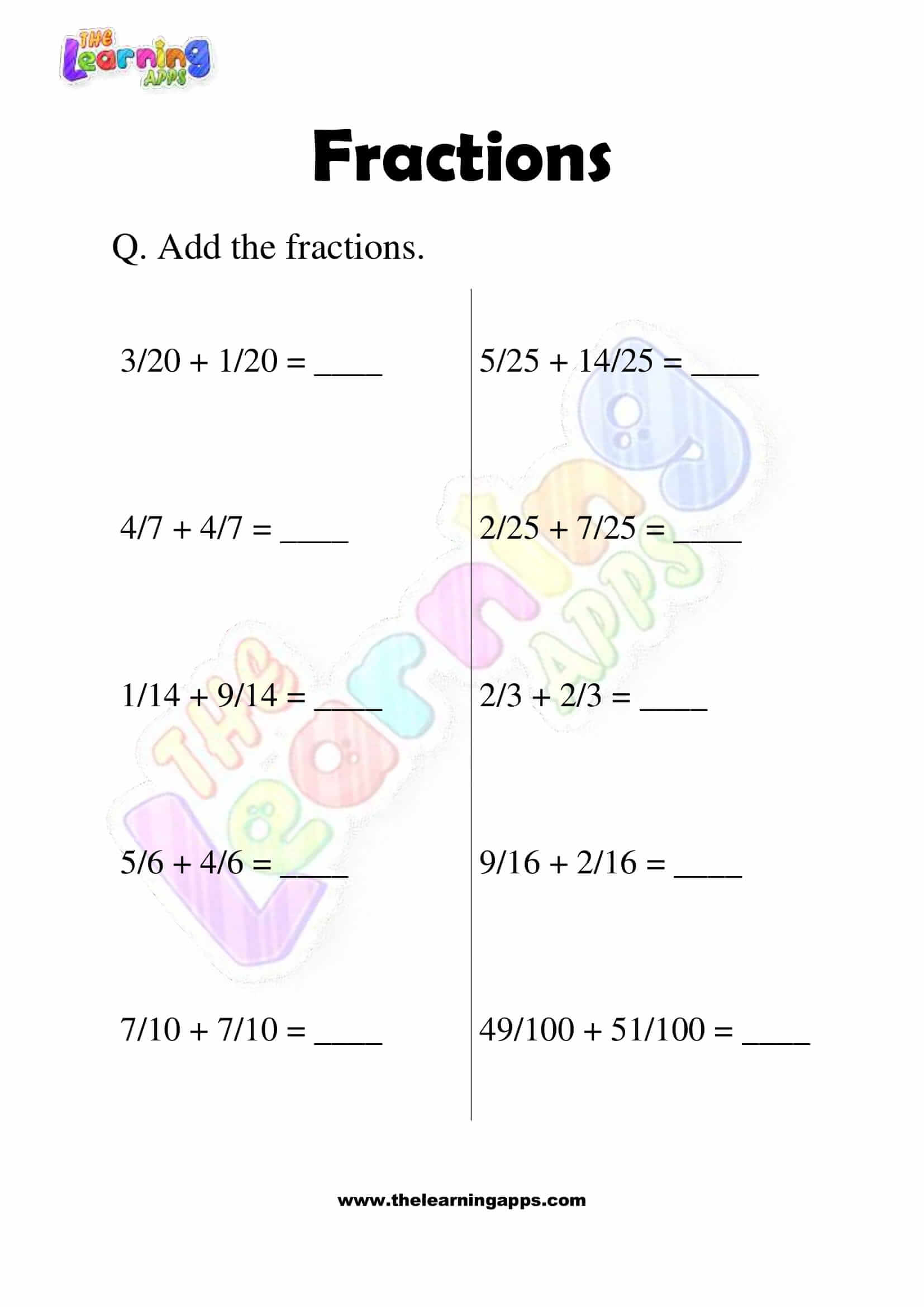 Fractions - Grade 3 - Activity 5