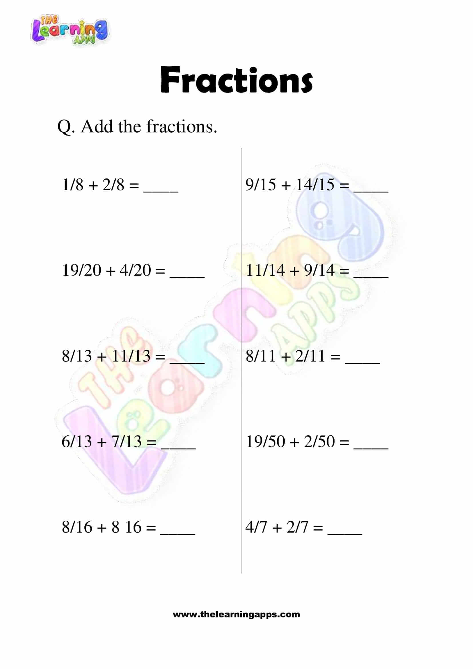 Fractions - Grade 3 - Activity 6