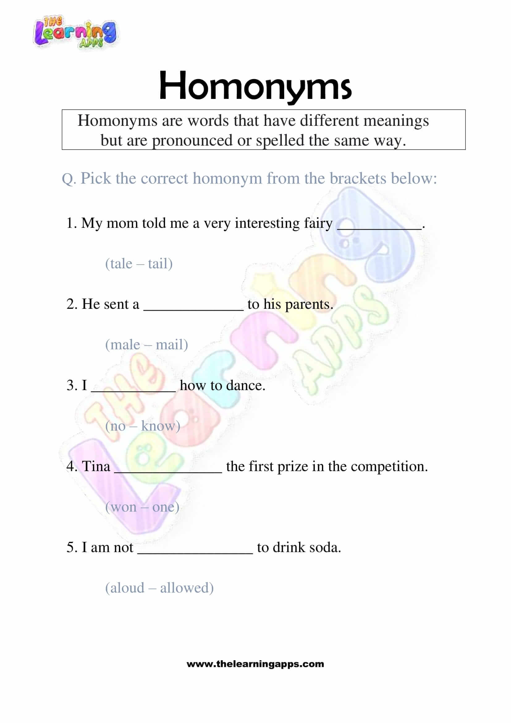 Homonyms-Worksheets-Grade-2-Activity-5