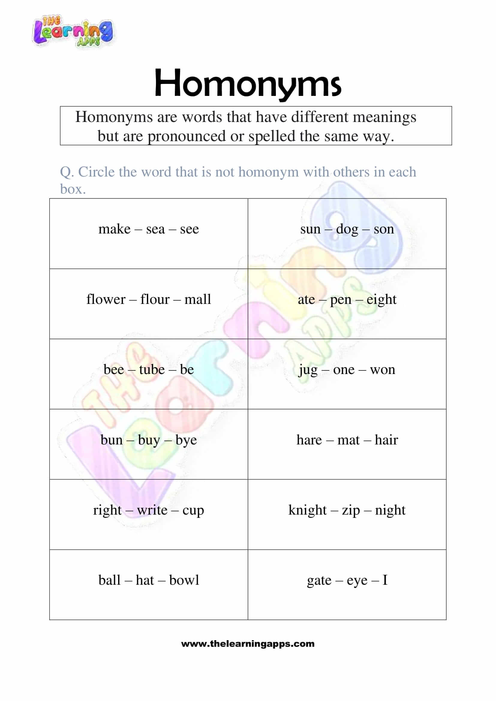Homonyms-Worksheets-Grade-2-Activity-9