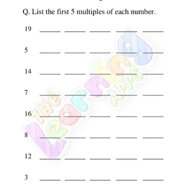 Multiples-Worksheets-Grade-3-Activity-1