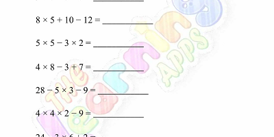 Order-of-Operations-Worksheets-Grade-3-Activity-7 Order-of-Operations-Worksheets-Grade-3-Activity-7