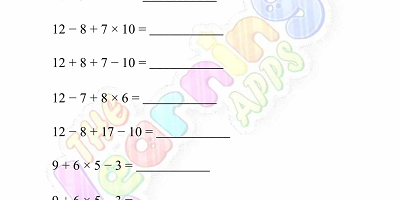 Order-of-Operations-Worksheets-Grade-3-Activity-8 Order-of-Operations-Worksheets-Grade-3-Activity-8
