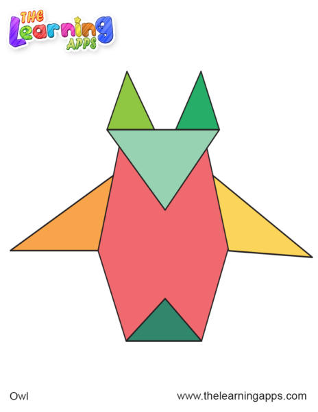 Tangram a forma di gufo