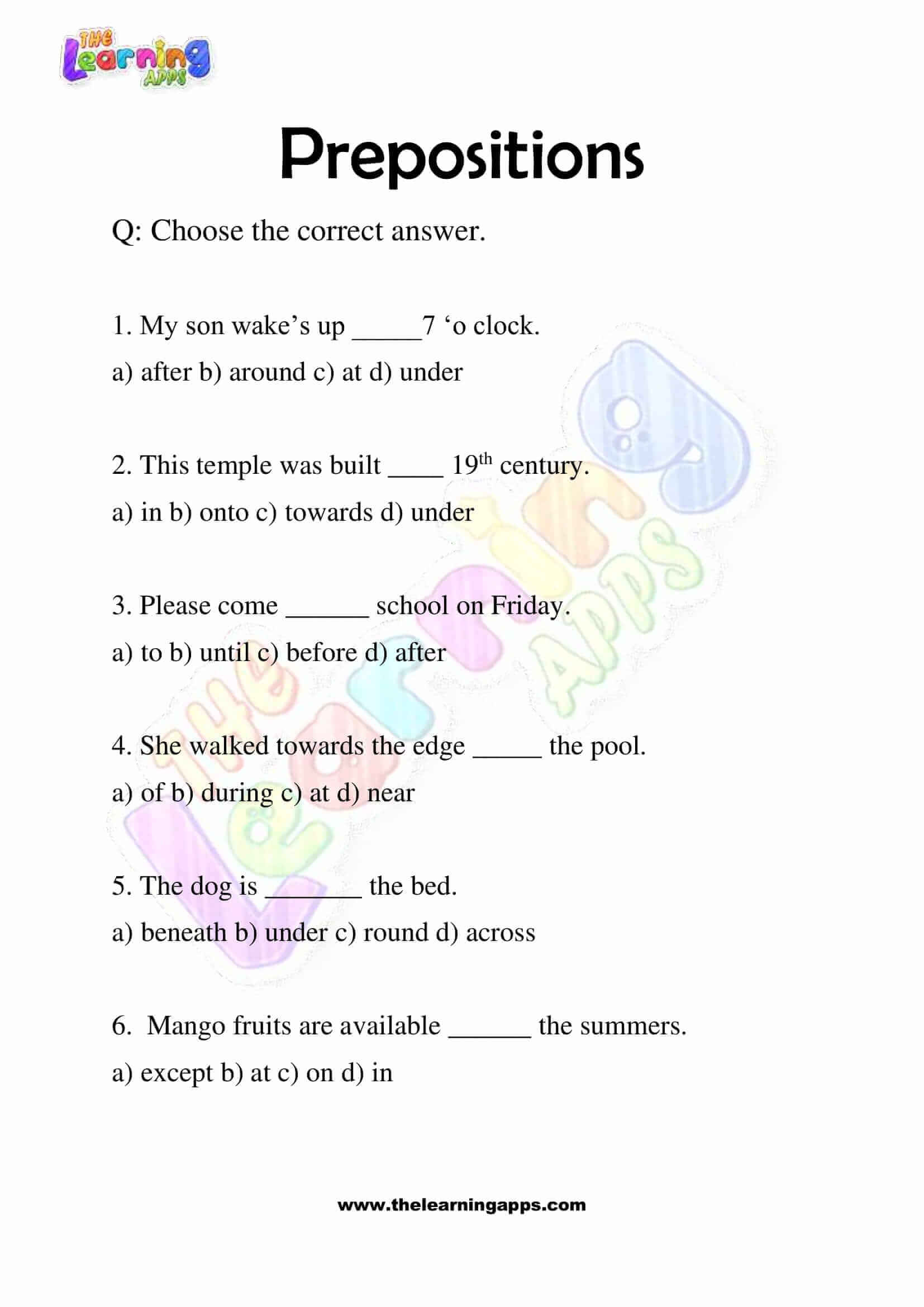 Prepositions-Worksheets-Grade-3-Activity-6