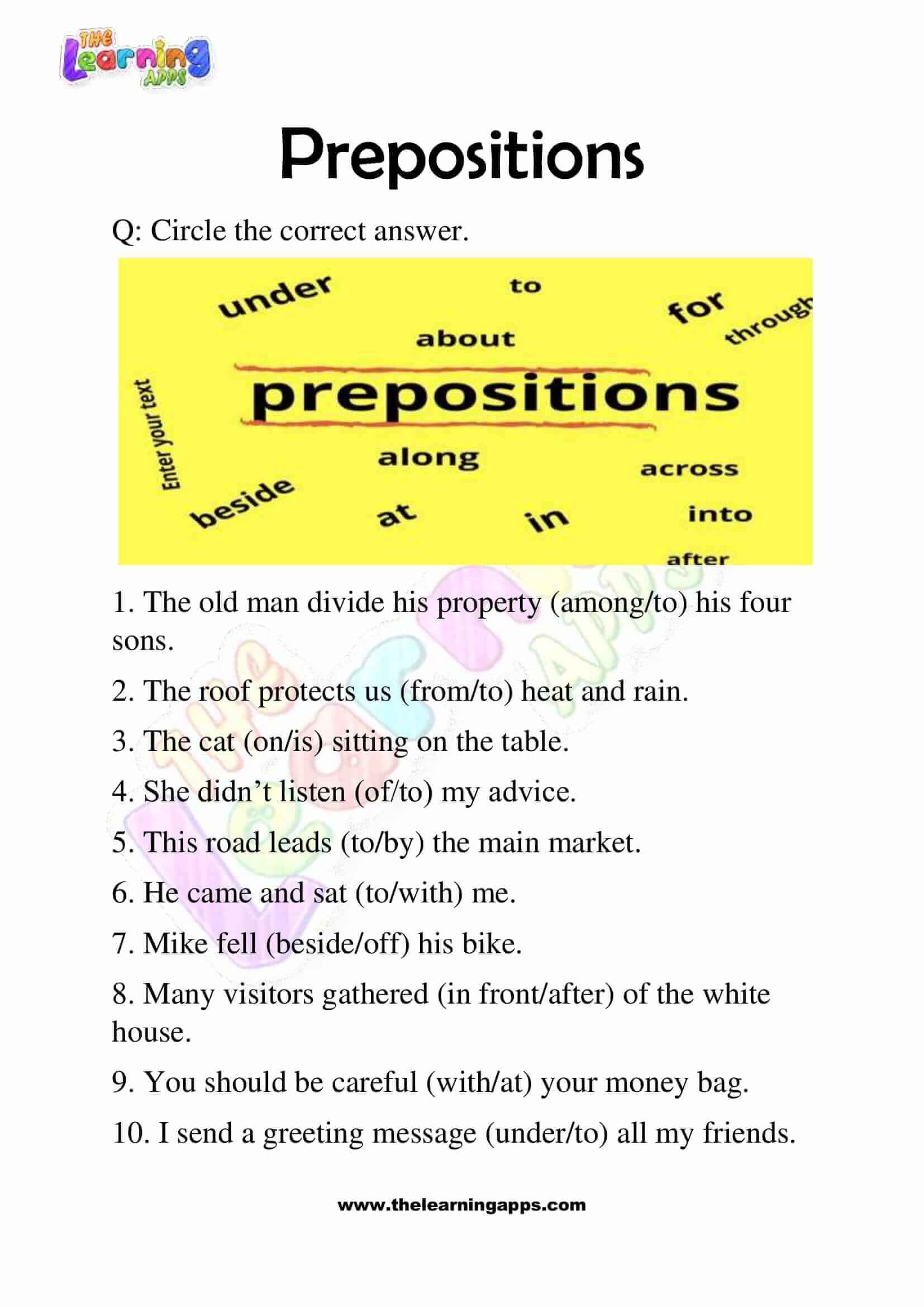 Prepositions-Worksheets-Grade-3-Activity-8