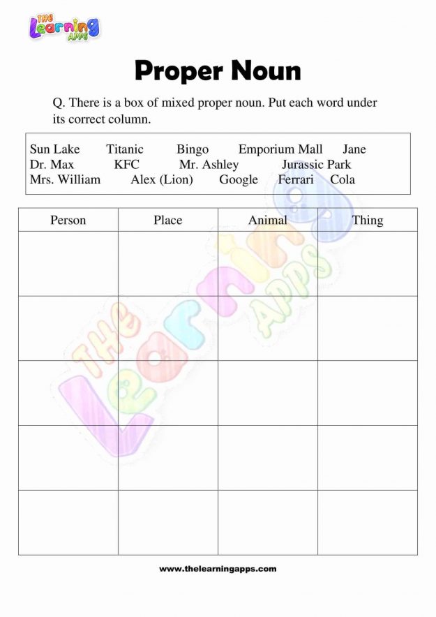 Proper-Noun-Worksheets-Grade-3-Activity-5